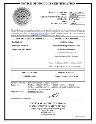 PR CERTIFICATE FL12463 R18 C CAC 12463.22 NI011572.29-R8