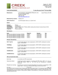 PR INSTL DOCS FL12512 R10 II APT15001.7 2023 FBC EVAL UNDERLAYMENTS FINAL