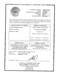 PR CERTIFICATE FL12626 R12 C CAC NI006289.02-R4 CMGII4949