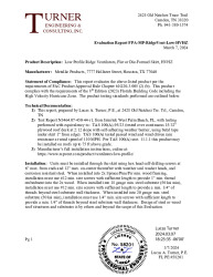 PR Instl Docs FL12805 R8 II EvalReport-MP-Low-HVHZ