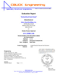 PR Instl Docs FL13036 R5 II 1 23-604.1 ArchRoof-QuonsetHut-Steel ER-ds