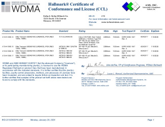 PR CERTIFICATE FL13091 R8 C CAC CCL 13059