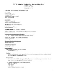 PR TECH DOCS FL13104 R8 AE EVALUATION REPORT WWS-149 DIGITALLY SEALED