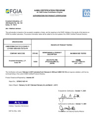 PR CERTIFICATE FL13195 R8 C CAC 16355