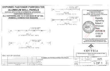 PR Instl Docs FL13385 R6 II AluminumExposedFastenerWallPanels InstallDwg Issue1 ss