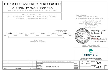 PR Instl Docs FL13385 R6 II Exposed Fastener Perforated Wall Non HVHZ ss
