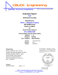 PR Instl Docs FL13442 R5 II 3 SLR SteelOnSteelDeck EVALREPORT