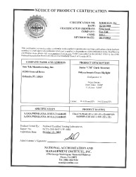 PR CERTIFICATE FL13488 R9 C CAC NI010112.01-R6 CM060