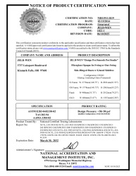 PR CERTIFICATE FL13541 R21 C CAC NI011911-R19