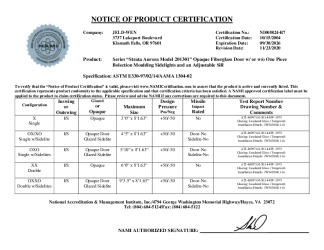 PR CERTIFICATE FL13558 R11 C CAC NI005824-R7