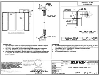 PR Instl Docs FL13558 R11 II D1000198 - Aurora FG ISW Glazed OXXO (12-0x8-0) 1 3-4 Panel FBC Installs 10-17-22 SEALED