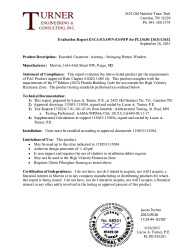 PR TECH DOCS FL13632 R8 AE EVALREPORT-ESCA-AWN-SWP FL13630,13631,13632