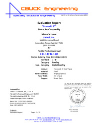 PR Instl Docs FL13732 R5 II 1 Grandrib3 Steel OnWoodDeck EVALREPORT 