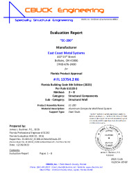 PR INSTL DOCS FL13754 R6 II 23-603.02 EC-200 ACM WALL SYSTEM ON STEEL STUDS ER-DS