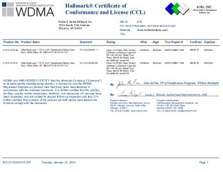 PR CERTIFICATE FL13785 R6 C CAC CCL 13104