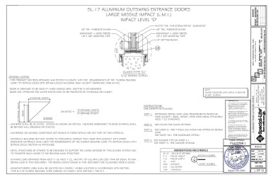 PR INSTL DOCS FL13789 R4 II SL-17 ALUMINUM OUTSWING ENTRANCE DOOR LMI FL13789 AD20-31- 08.11.2023-SS
