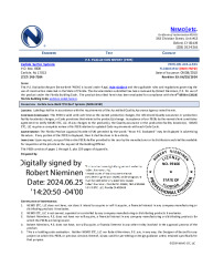 PR TECH DOCS FL14083 R32 AE 2024 06 25 FINAL PEER-CRL-003.A NON-HVHZ FL14083-R32