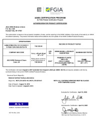 PR CERTIFICATE FL14088 R11 C CAC R-PG65-52X75 TAS202