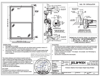 PR INSTL DOCS FL14095 R12 II FL14095 R5 II DP50-60 52.125X75 IMPACT INSTALLATION INSTRUCTIONS