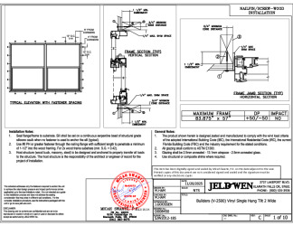PR Instl Docs FL14104 R26 II D008450 (14104.2) - Builders (V-2500) Vinyl Single Hung Tilt 2Wide 84x57 DP50 FBC 11-20-25 DSS