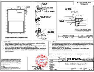 PR Instl Docs FL14104 R26 II D008499 (14104.6) - Builders (V-2500) Vinyl Single Hung Tilt 52x75 DP50 FBC 11-21-25 DSS