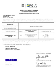 PR CERTIFICATE FL14108 R15 C CAC JELD-WEN - BUILDERS VINYL (V-2500) PW (2)   JUNE 2025 (EXT.5) 14108.5