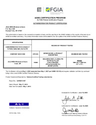 PR CERTIFICATE FL14108 R15 C CAC JELD-WEN - BUILDERS VINYL (V-2500) PW W-TRACK FILLER (2)   JUNE 2025 (EXT.5) 14108.6