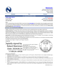 PR TECH DOCS FL14165 R22 AE 2024 06 25 FINAL PEER-CRL-002.A NON-HVHZ FL14165-R22