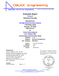 PR TECH DOCS FL14210 R6 AE 7 RPANEL STEELPURLINS EVALREPORT 
