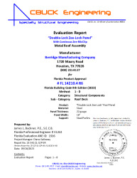 PR Instl Docs FL14210 R6 II 4 ZeeLock 22ga SteelPurlins EVALREPORT 