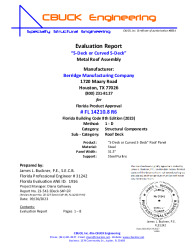 PR Instl Docs FL14210 R6 II 8 SDeck or CurvedSDeck SteelPurlins EVALREPORT 