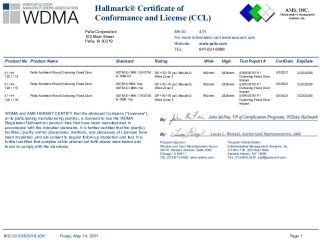 PR CERTIFICATE FL14337 R10 C CAC 411-H-1201.114-116 IMPACT