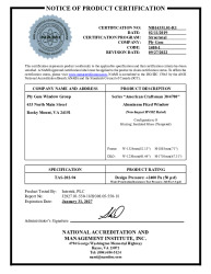 PR CERTIFICATE FL14434 R11 C CAC NI014351.01-R1