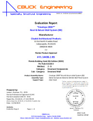 PR Instl Docs FL14436 R5 II 23-610.01 Env2000 ACM Wall RR on Steel Studs-ER