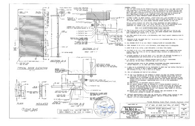 PR Instl Docs FL14444 R5 II PED Dwg 23-101 Rolling Door Ind