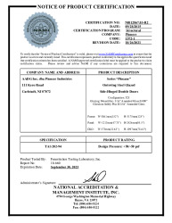 PR CERTIFICATE FL14446 R6 C CAC NI012867.03-R2