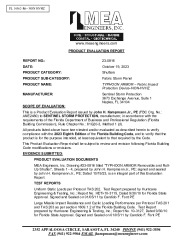 PR TECH DOCS FL14562 R6 AE PRODUCT EVALUATION REPORT 23-0816-DS-1