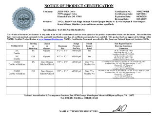 PR CERTIFICATE FL14569 R14 C CAC NI012740-R1