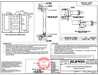 PR Instl Docs FL14569 R17 II D1000369 - Contours (S-2500) Steel Wood Swinging Door ISW-OSW 9-0x6-8 DP65 FBC Installs 1-28-2025 DSS