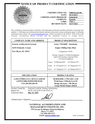 PR CERTIFICATE FL14605 R15 C CAC NI009416.04-R4