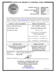 PR CERTIFICATE FL14605 R15 C CAC NI009416.06-R5