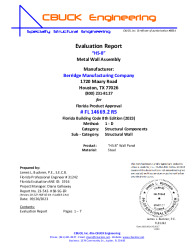PR Instl Docs FL14669 R5 II 02 HS8 WallPanel EVAL REPORT
