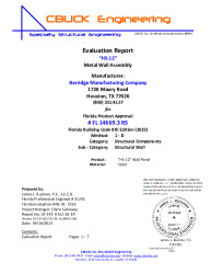 PR Instl Docs FL14669 R5 II 03 HS12 WallPanel EVAL REPORT