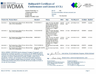 PR CERTIFICATE FL14696 R12 C CAC 1209-1210 PREMIUM IMPACT PICTURE TWIN