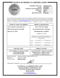 PR CERTIFICATE FL14752 R11 C CAC NI011029.01-R6