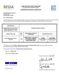 PR CERTIFICATE FL14784 R15 C CAC OOOO LC-PG50-144X72 DP-55 NEW1