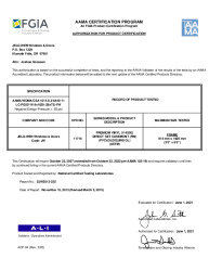 PR CERTIFICATE FL14784 R17 C CAC LC PG50-36X72 DP-55 NEW1