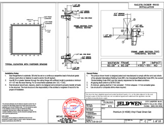 PR Instl Docs FL14784 R18 II D008147 (14784.9) - Premium (V-4500) Vinyl Fixed Direct Set (Sloped SIll) 60x60 DP50-55 FBC Installs 7-30-25 DSS