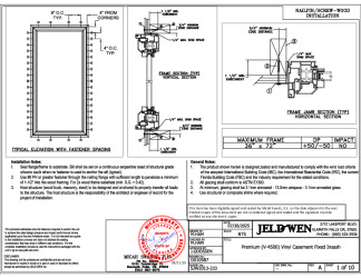 PR Instl Docs FL14784 R18 II D010587 (14784.2) - Premium (V-4500) Vinyl Casement Fixed Insash 36x72 DP50 FBC Installs 7-30-25 DSS