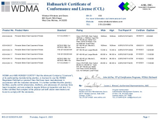 PR CERTIFICATE FL14887 R5 C CAC CCL SELECT PICTURE - HVHZ